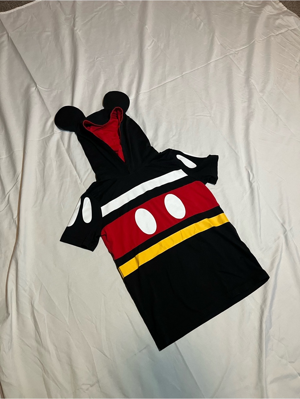 Disney Black Red and Yellow Mickey Hooded Dress
